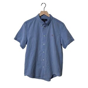 Ralph Lauren Blue Linen / Cotton Blend Button Down Shirt - Possibly Women’s XL
